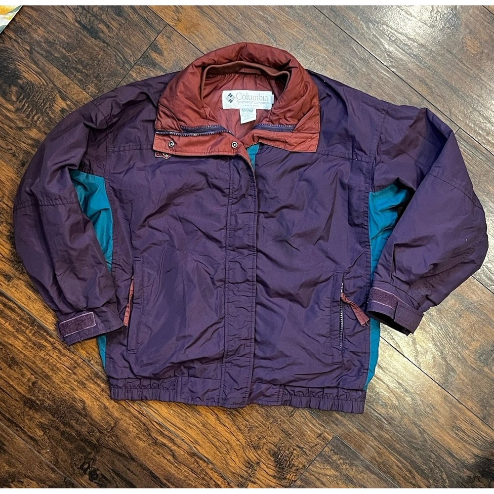 Columbia Sportswear Vintage Bomber Jacket Windbreaker‎ Women's Size Small